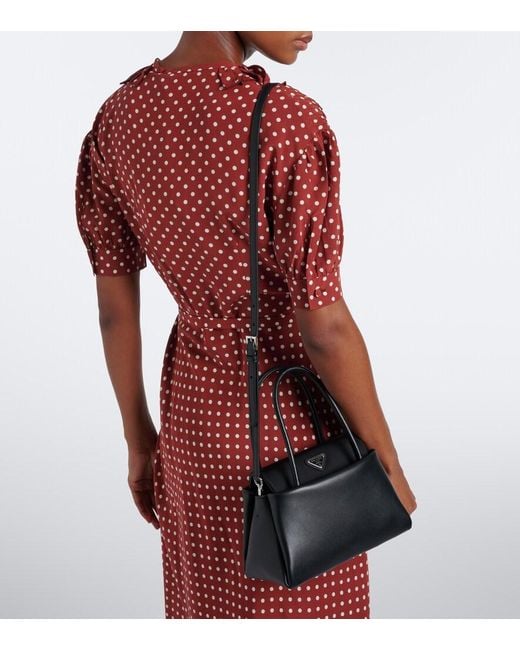 Prada Black Passage Small Leather Shoulder Bag