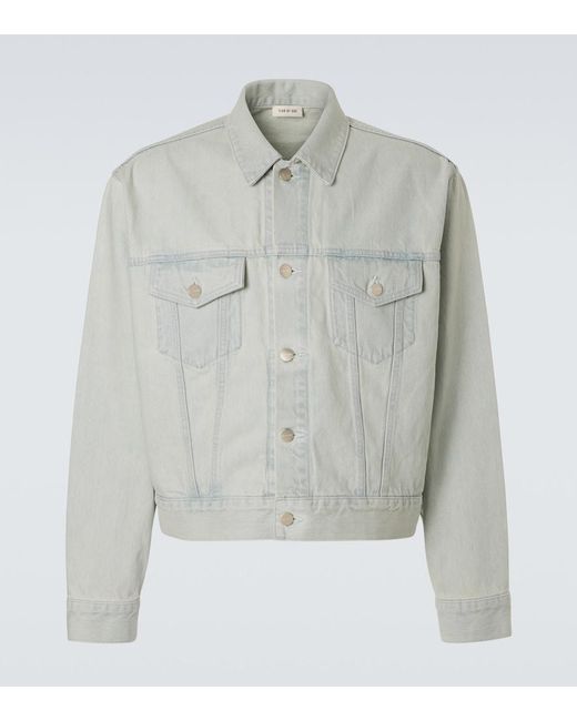 Fear Of God Gray Denim Jacket for men