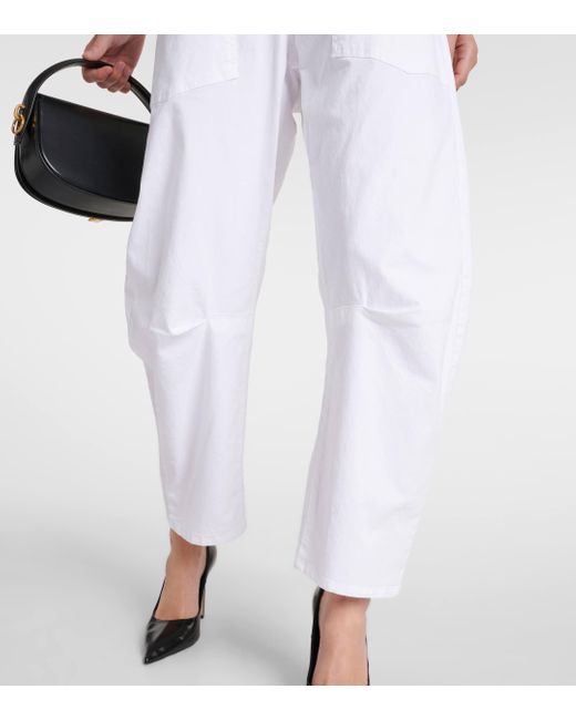 Pantalon ample Shon en coton Nili Lotan en coloris White