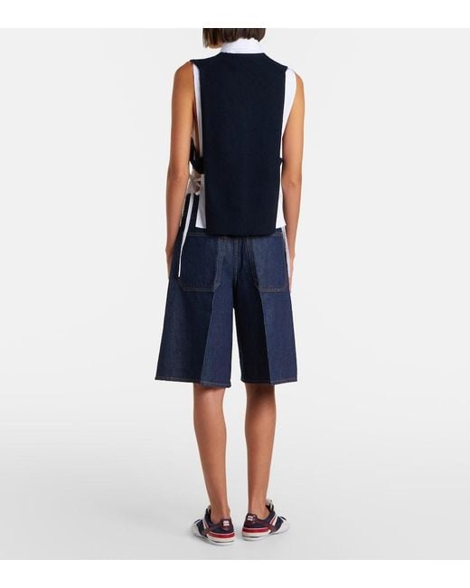 Agolde Blue Nolan Denim Bermuda Shorts