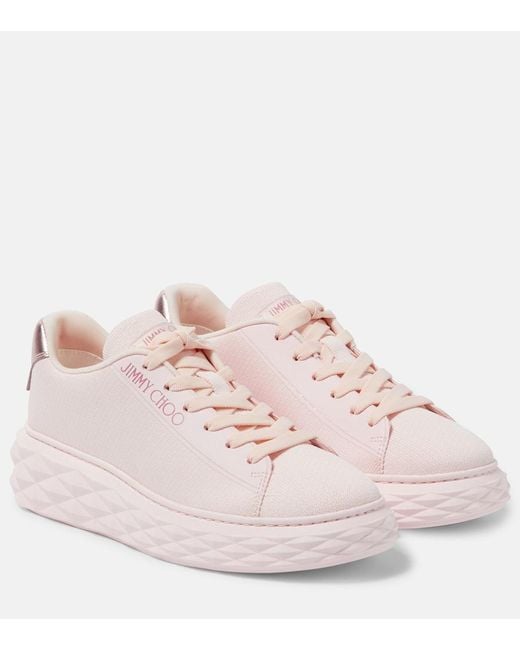 Jimmy Choo Pink Sneakers Diamond Light Maxi/F