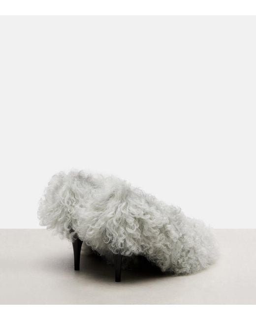 Escarpins Musa En Shearling Gucci en coloris White