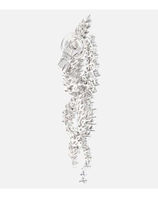 YEPREM Y-conic 18kt White Gold Drop Earrings With Diamonds