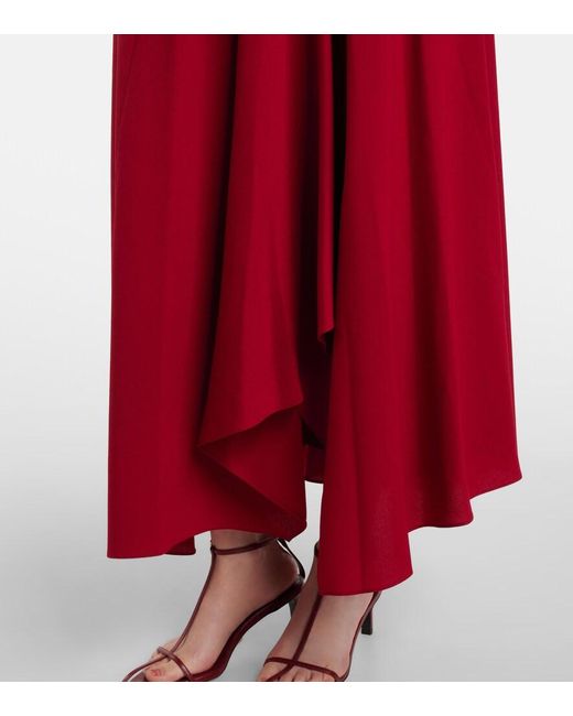 Roksanda Red Asha Crepe Maxi Skirt