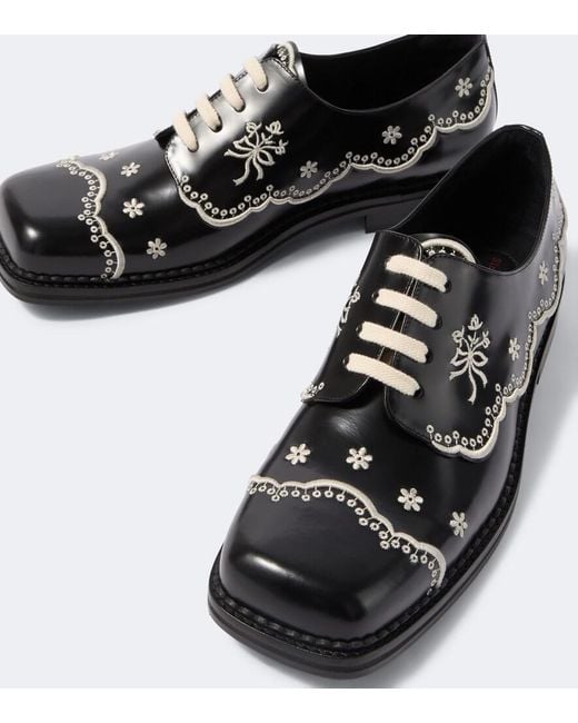 Brogues di Simone Rocha in Black da Uomo