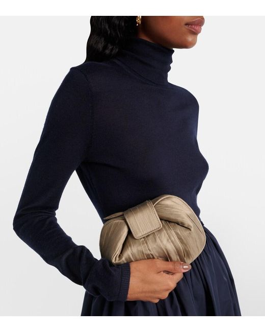 Gabriela Hearst Natural Demi Leather Clutch