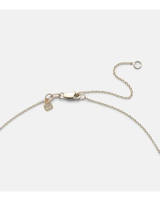 Sydney Evan White Elephant Tail 14Kt Necklace With Diamonds
