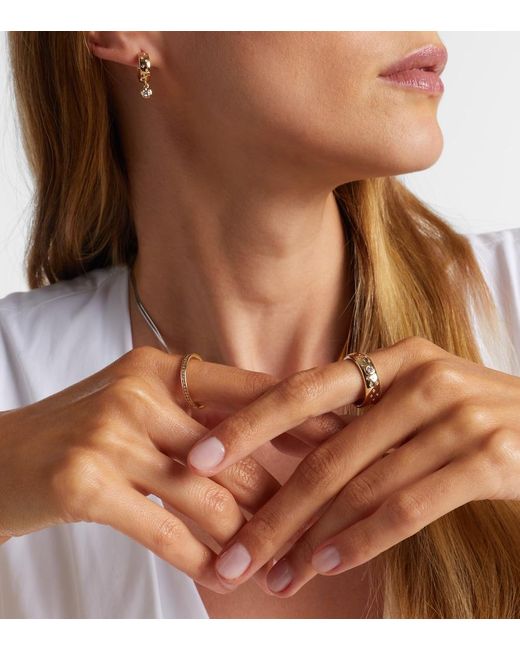 Roxanne First White 14Kt Ring With Diamonds