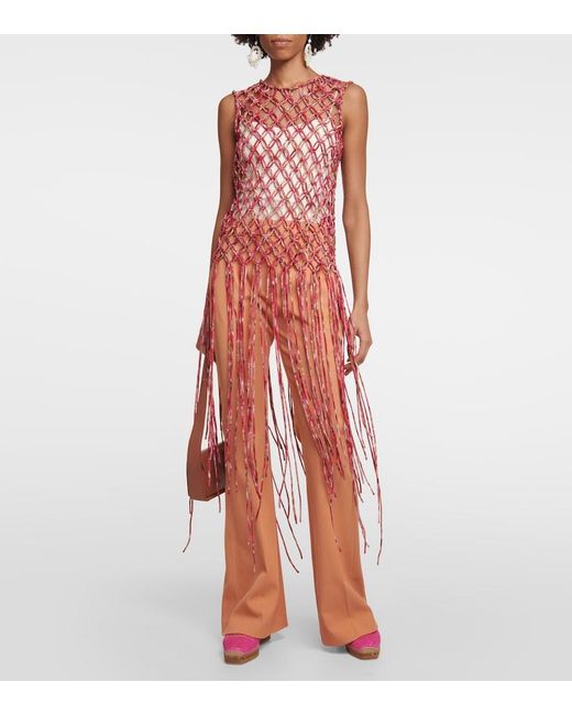 Jimmy Choo Pink Brie Raffia Espadrille