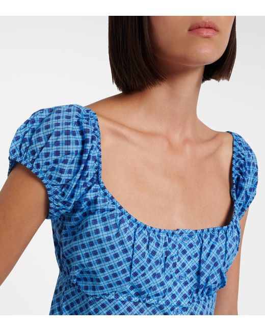 Montce Blue Millie Plaid Cotton Top