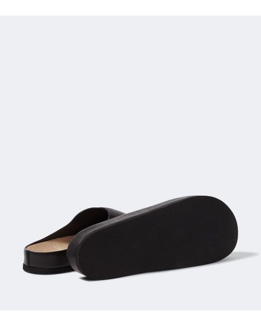 Common Projects Black Leather Clogs for men