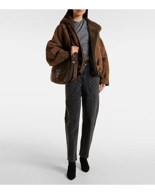 Borsa A Spalla Sierra di Isabel Marant in Brown