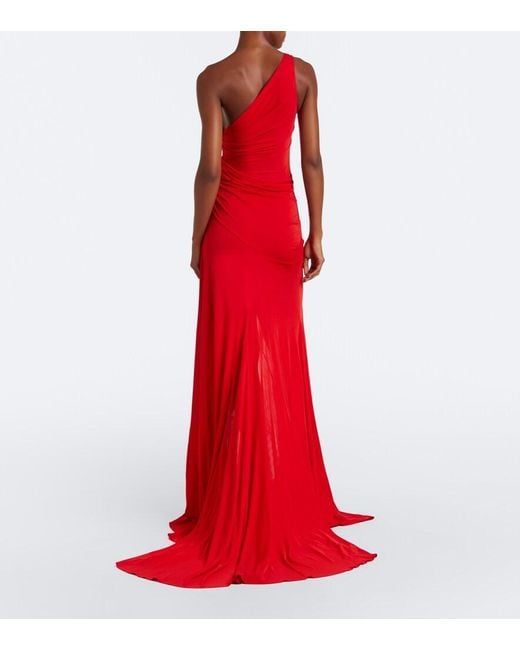 Alex Perry Red One-Shoulder Gown