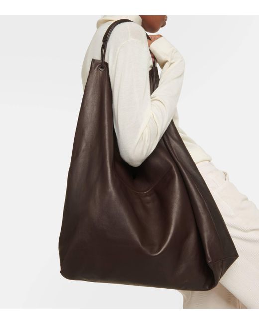 The Row Black Bindle 3 Leather Shoulder Bag
