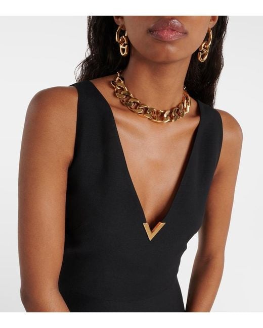 Abito Midi di Valentino in Black