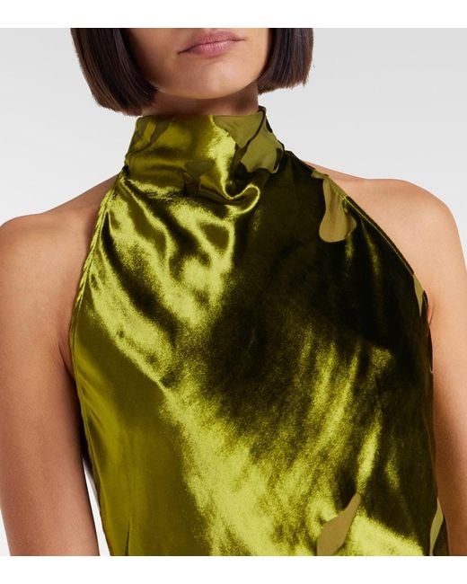 The Sei Green Halterneck Gown
