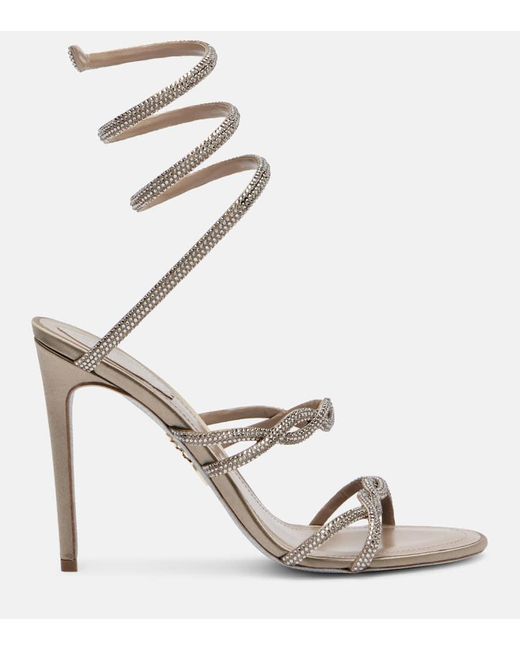 Sandali Cleo 105 di Rene Caovilla in Metallic
