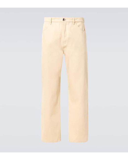 Jil Sander Natural Mid-Rise Straight Jeans for men