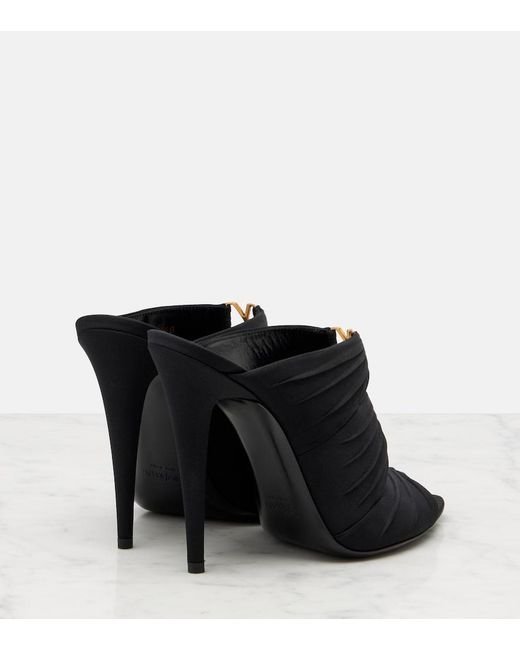 Saint Laurent Black Emilie Mules