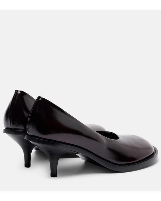 Dries Van Noten Black 60 Leather Pumps