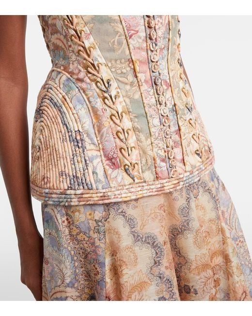 Zimmermann Natural Robe Rebellion Aus Leinen