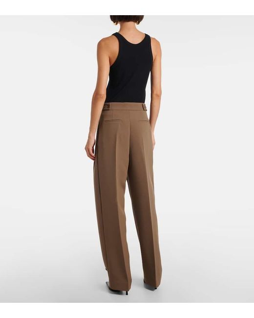 Pantaloni Doyer A Gamba Larga di Frankie Shop in Brown