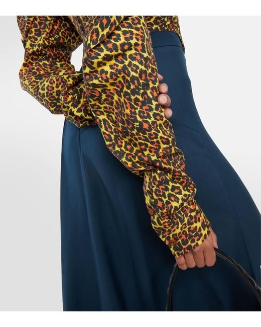 Vivienne Westwood Brown Sunday Leopard-Print Corset Top