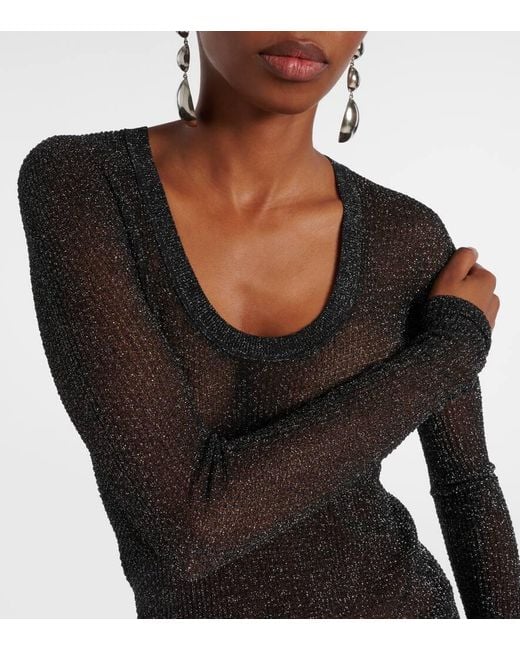 Isabel Marant Gray Top Thalia Aus Lame