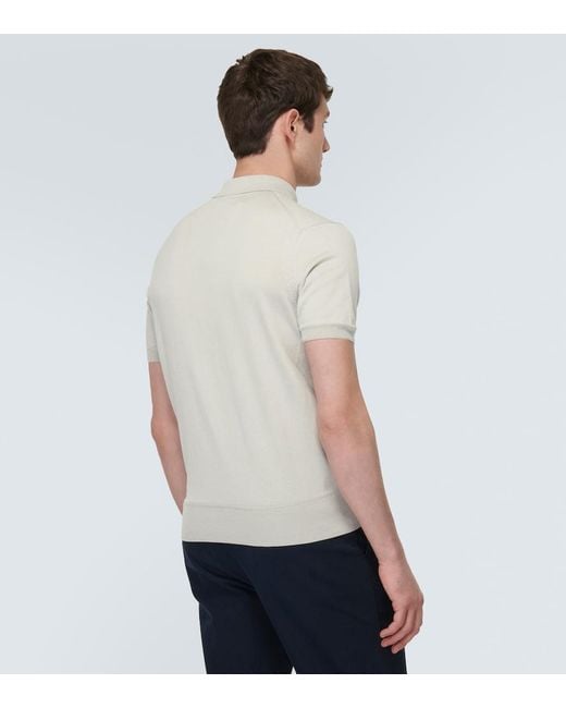 Tom Ford White Wool Polo Shirt for men