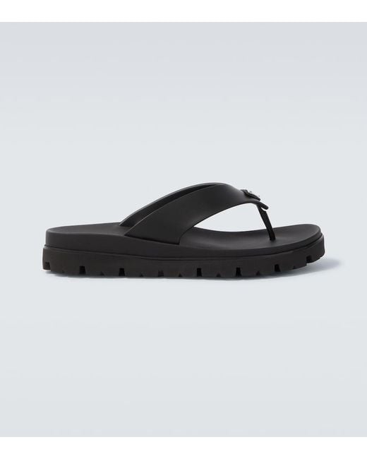 Prada Brown Thong Sandals for men