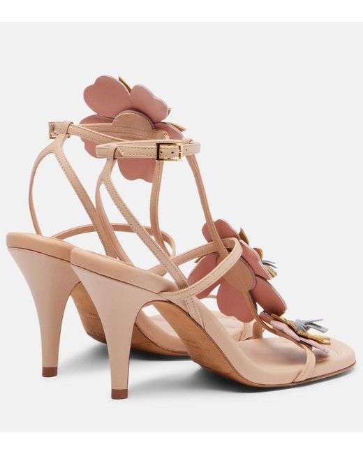 Zimmermann Natural Lilia 85 Leather Sandals