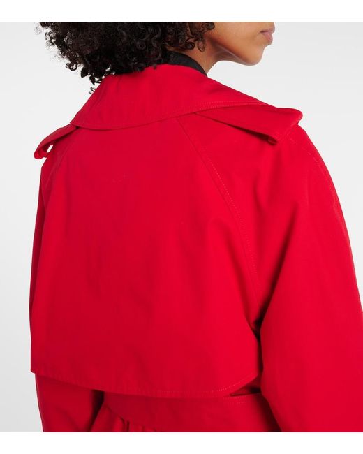 Wardrobe NYC Red Cotton Trench Coat