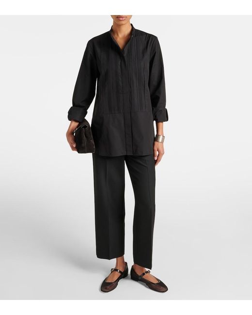 Camisa De Algodon Co. de color Black