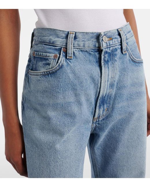 Agolde Blue Leena High-Rise Flared Jeans