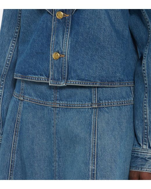 Ulla Johnson Blue Mathilde Denim Shirt