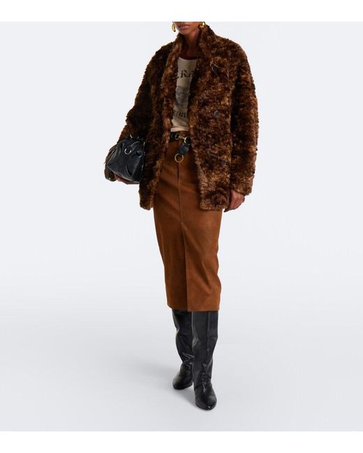 Isabel Marant Brown Bisane Midi Skirt
