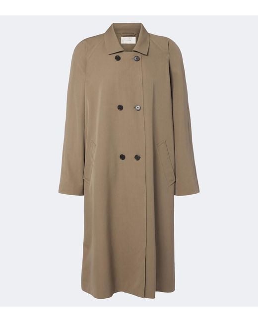 The Row Natural Emma Double-Breasted Wool Coat
