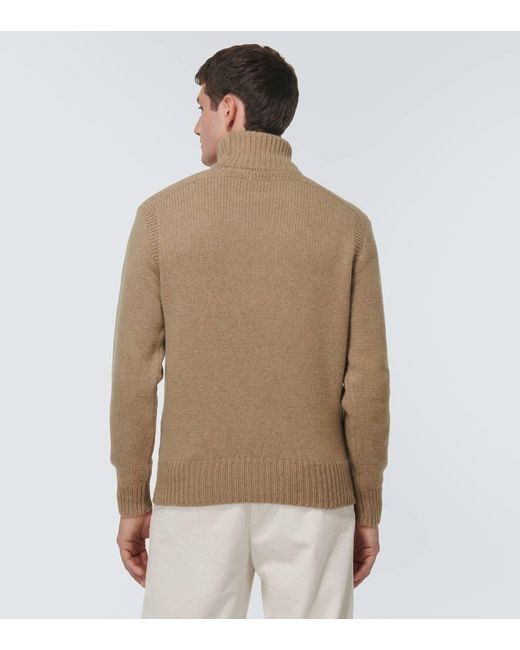 Dolcevita in lana e cashmere di Polo Ralph Lauren in Natural da Uomo