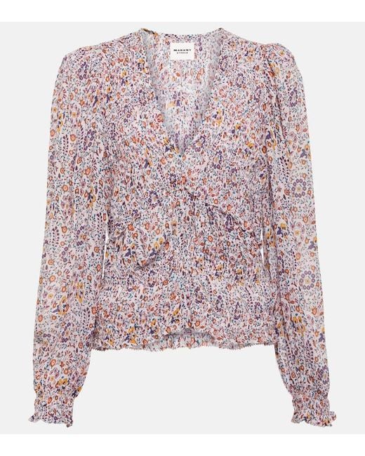 Isabel Marant Pink Bedrucktes Top Nibel