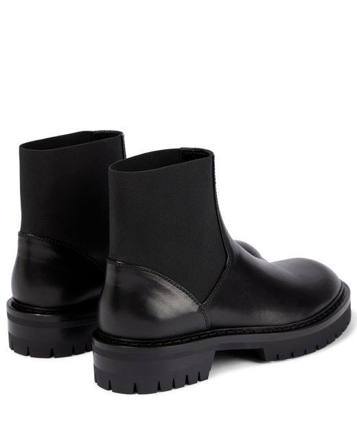 Ann Demeulemeester Jean Leather Chelsea Boots in Black | Lyst