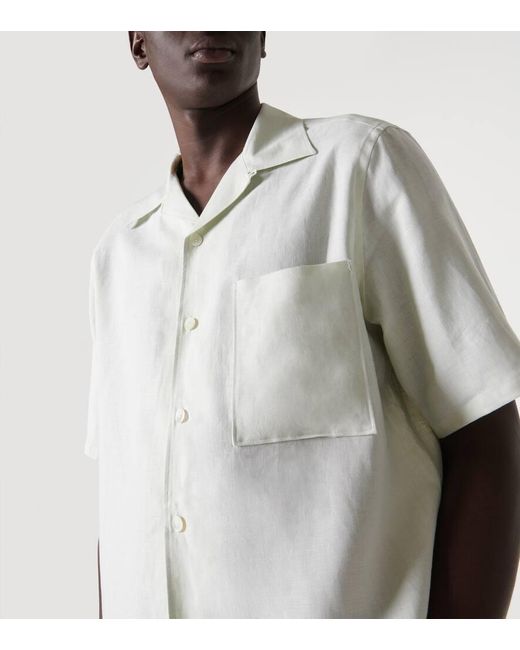 Camisa de lino Oasi Zegna de hombre de color White