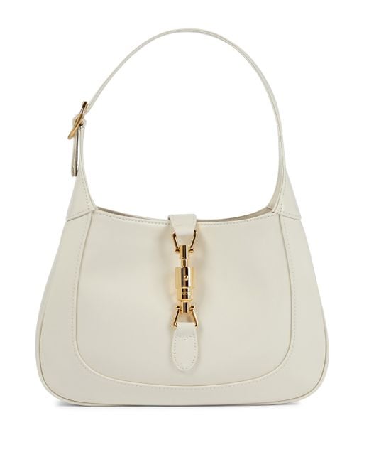 Gucci Jackie 1961 Small Leather Shoulder Bag in White - Lyst