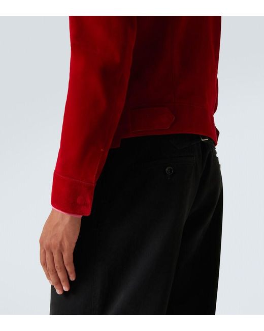 Tom Ford Red Suede Jacket for men