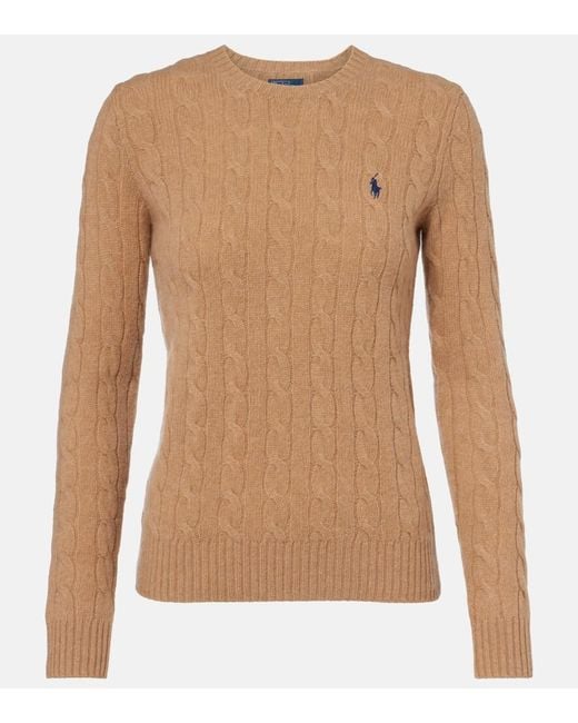 Polo Ralph Lauren Brown Julianna Wool And Cashmere Sweater