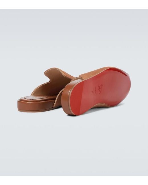 Christian Louboutin Brown Coolito Flat Mules for men
