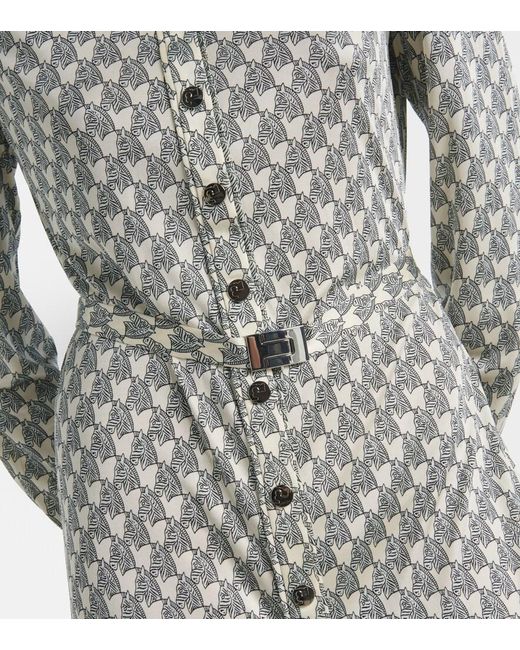 Tory Burch Gray Patterned Dress By