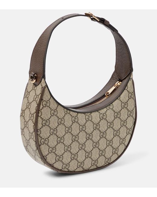 Gucci Gray Ophidia Mini GG Canvas Shoulder Bag