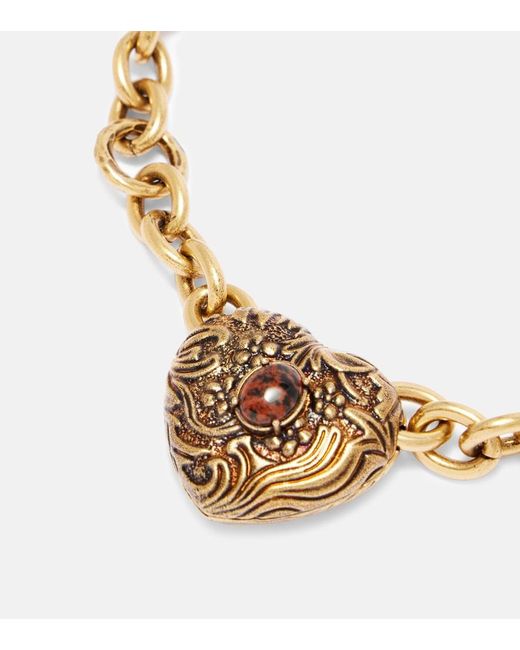 Chloé Metallic Chateau Treasures Chain Necklace