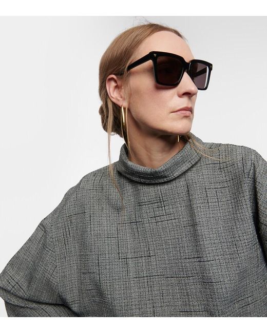 Bottega Veneta Brown Soft Square Sunglasses