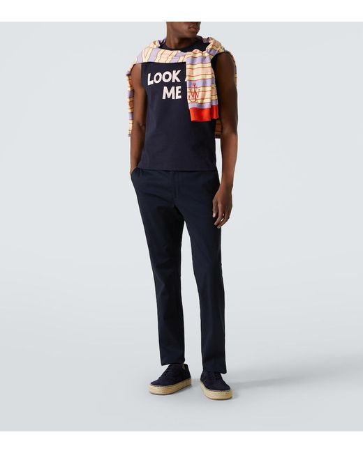 J.W. Anderson Blue Suede Espadrilles for men